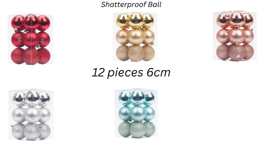 BALL shatterproof 12pcs-6cm
